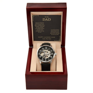 To My Dad Gift Watch | I Am The Luckiest | Father's Day Gift | Jewelry | PB24-WOOD, PROD-2242172, PT-4320, USER-43062, W30044 | TageUnlimited