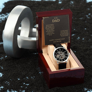 To My Dad Gift Watch | I Am The Luckiest | Father's Day Gift | Jewelry | PB24-WOOD, PROD-2242172, PT-4320, USER-43062, W30044 | TageUnlimited