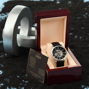To My Dad Gift Watch | I Am The Luckiest | Father's Day Gift | Jewelry | PB24-WOOD, PROD-2242172, PT-4320, USER-43062, W30044 | TageUnlimited