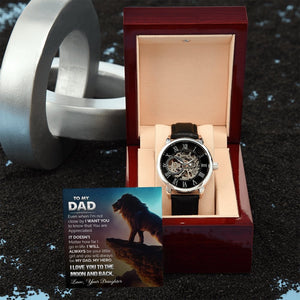 To My Dad Gift Watch | I Love You To The Moon And Back | Jewelry | PB24-WOOD, PROD-2226061, PT-4320, USER-43062, W30044 | TageUnlimited