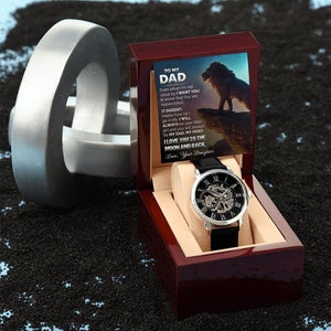 To My Dad Gift Watch | I Love You To The Moon And Back | Jewelry | PB24-WOOD, PROD-2226061, PT-4320, USER-43062, W30044 | TageUnlimited