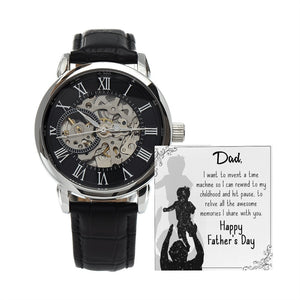 To My Dad Gift Watch | I Want To Invent A Time Machine | Father's Day Gift | Jewelry | PB24-WOOD, PROD-2245533, PT-4320, USER-43062, W30044 | TageUnlimited