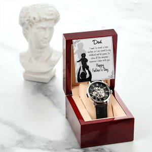 To My Dad Gift Watch | I Want To Invent A Time Machine | Father's Day Gift | Jewelry | PB24-WOOD, PROD-2245533, PT-4320, USER-43062, W30044 | TageUnlimited