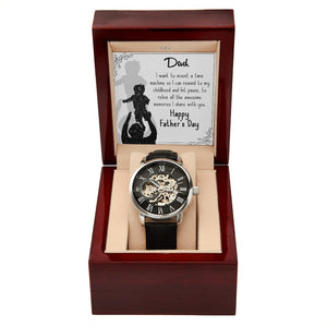 To My Dad Gift Watch | I Want To Invent A Time Machine | Father's Day Gift | Jewelry | PB24-WOOD, PROD-2245533, PT-4320, USER-43062, W30044 | TageUnlimited