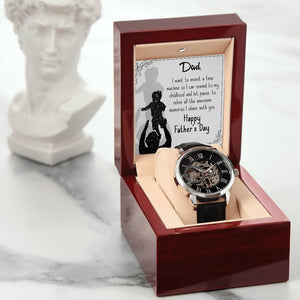 To My Dad Gift Watch | I Want To Invent A Time Machine | Father's Day Gift | Jewelry | PB24-WOOD, PROD-2245533, PT-4320, USER-43062, W30044 | TageUnlimited