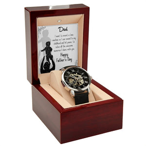 To My Dad Gift Watch | I Want To Invent A Time Machine | Father's Day Gift | Jewelry | PB24-WOOD, PROD-2245533, PT-4320, USER-43062, W30044 | TageUnlimited