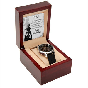 To My Dad Gift Watch | I Want To Invent A Time Machine | Father's Day Gift | Jewelry | PB24-WOOD, PROD-2245533, PT-4320, USER-43062, W30044 | TageUnlimited