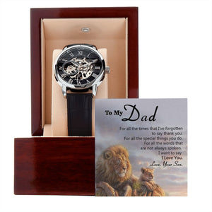 To My Dad Gift Watch | I Want To Say I Love You | Father's Day Gift | Jewelry | PB24-WOOD, PROD-2245515, PT-4320, USER-43062, W30044 | TageUnlimited