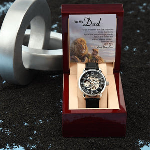 To My Dad Gift Watch | I Want To Say I Love You | Father's Day Gift | Jewelry | PB24-WOOD, PROD-2245515, PT-4320, USER-43062, W30044 | TageUnlimited