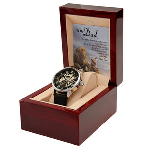 To My Dad Gift Watch | I Want To Say I Love You | Father's Day Gift | Jewelry | PB24-WOOD, PROD-2245515, PT-4320, USER-43062, W30044 | TageUnlimited