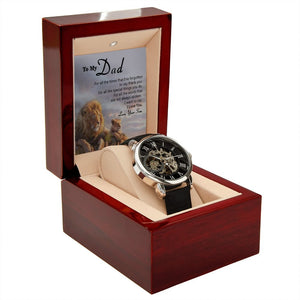 To My Dad Gift Watch | I Want To Say I Love You | Father's Day Gift | Jewelry | PB24-WOOD, PROD-2245515, PT-4320, USER-43062, W30044 | TageUnlimited