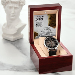 To My Dad Gift Watch | I Will Always Be Your Little Girl | Father's Day Gift | Jewelry | PB24-WOOD, PROD-2221976, PT-4320, USER-43062, W30044 | TageUnlimited