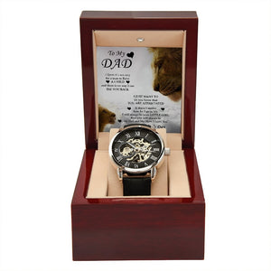 To My Dad Gift Watch | I Will Always Be Your Little Girl | Father's Day Gift | Jewelry | PB24-WOOD, PROD-2221976, PT-4320, USER-43062, W30044 | TageUnlimited