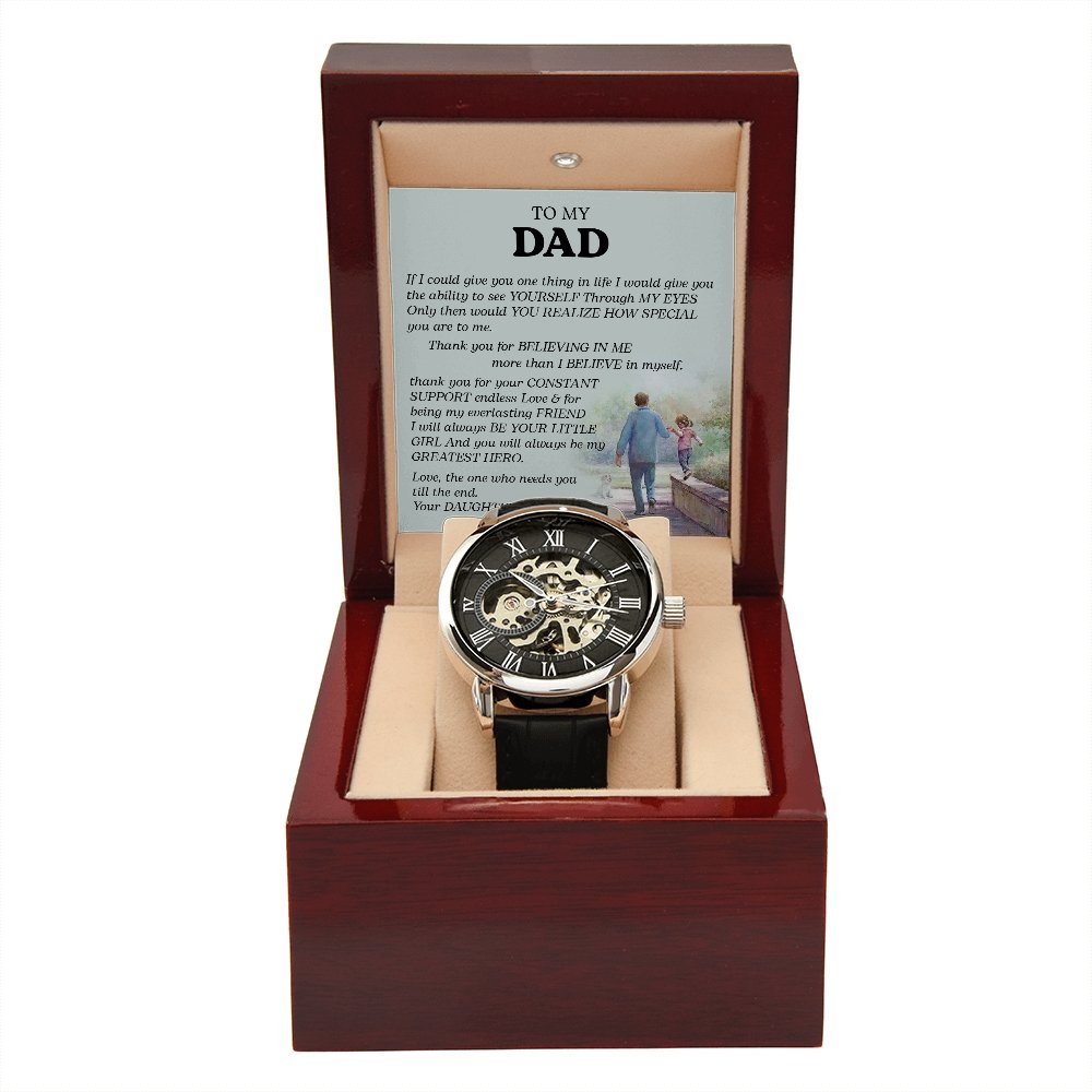 To My Dad Gift Watch | If I Could Give You One Thing | Father's Day Gift | Jewelry | PB24-WOOD, PROD-2242190, PT-4320, USER-43062, W30044 | TageUnlimited
