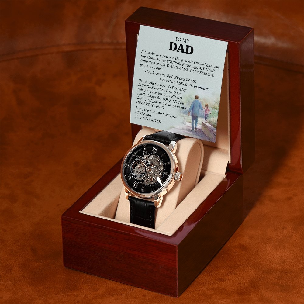 To My Dad Gift Watch | If I Could Give You One Thing | Father's Day Gift | Jewelry | PB24-WOOD, PROD-2242190, PT-4320, USER-43062, W30044 | TageUnlimited