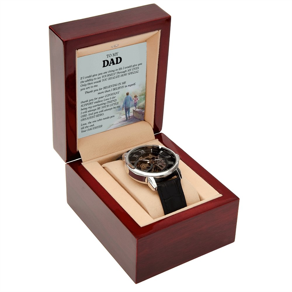 To My Dad Gift Watch | If I Could Give You One Thing | Father's Day Gift | Jewelry | PB24-WOOD, PROD-2242190, PT-4320, USER-43062, W30044 | TageUnlimited