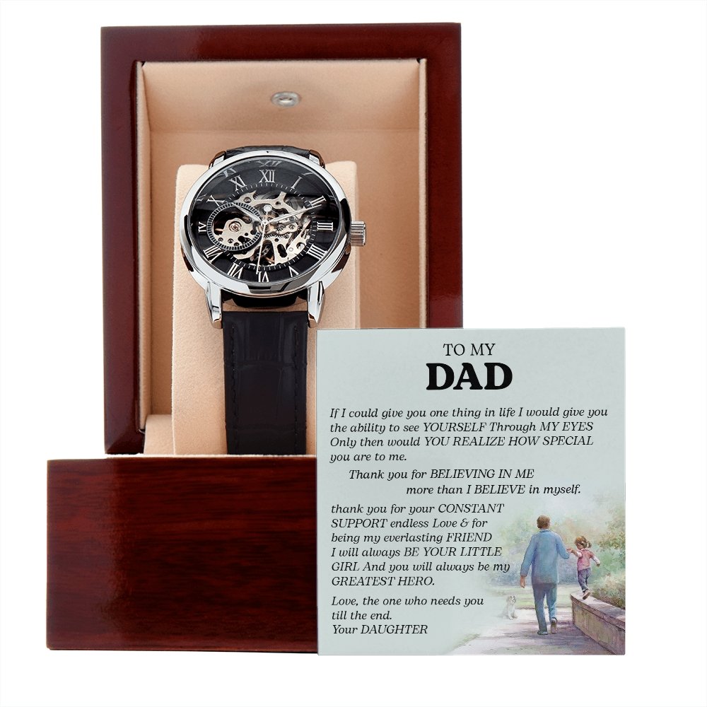 To My Dad Gift Watch | If I Could Give You One Thing | Father's Day Gift | Jewelry | PB24-WOOD, PROD-2242190, PT-4320, USER-43062, W30044 | TageUnlimited