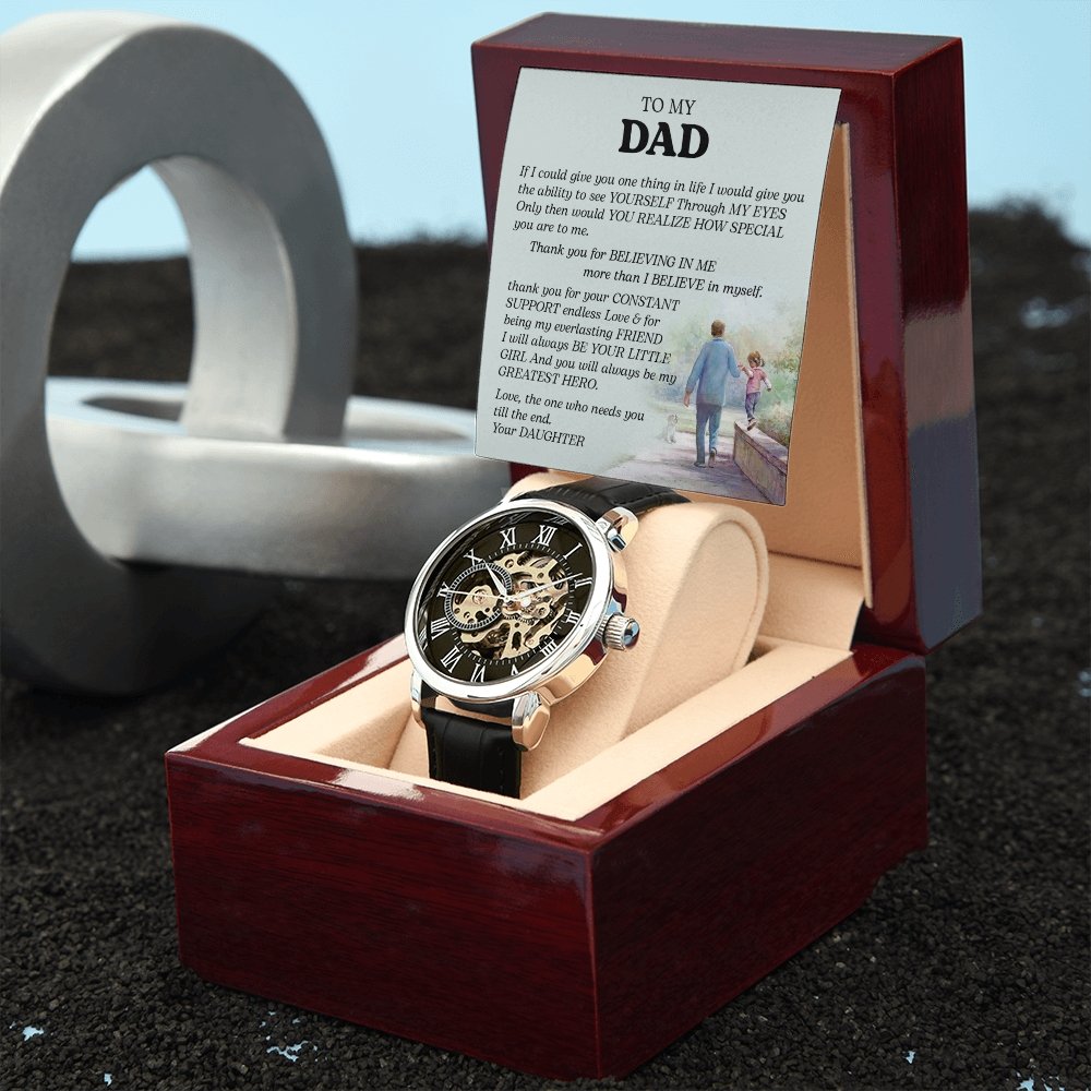 To My Dad Gift Watch | If I Could Give You One Thing | Father's Day Gift | Jewelry | PB24-WOOD, PROD-2242190, PT-4320, USER-43062, W30044 | TageUnlimited