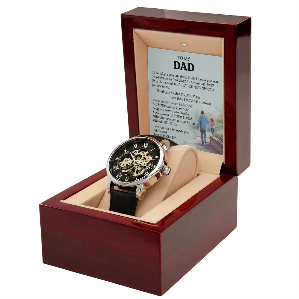 To My Dad Gift Watch | If I Could Give You One Thing | Father's Day Gift | Jewelry | PB24-WOOD, PROD-2242190, PT-4320, USER-43062, W30044 | TageUnlimited