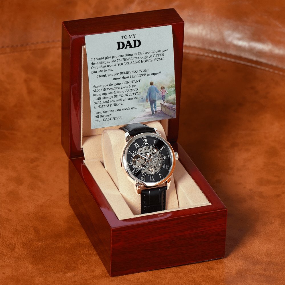 To My Dad Gift Watch | If I Could Give You One Thing | Father's Day Gift | Jewelry | PB24-WOOD, PROD-2242190, PT-4320, USER-43062, W30044 | TageUnlimited