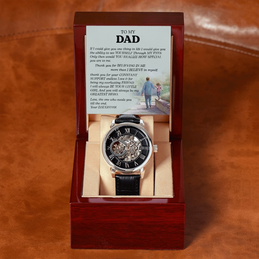 To My Dad Gift Watch | If I Could Give You One Thing | Father's Day Gift | Jewelry | PB24-WOOD, PROD-2242190, PT-4320, USER-43062, W30044 | TageUnlimited