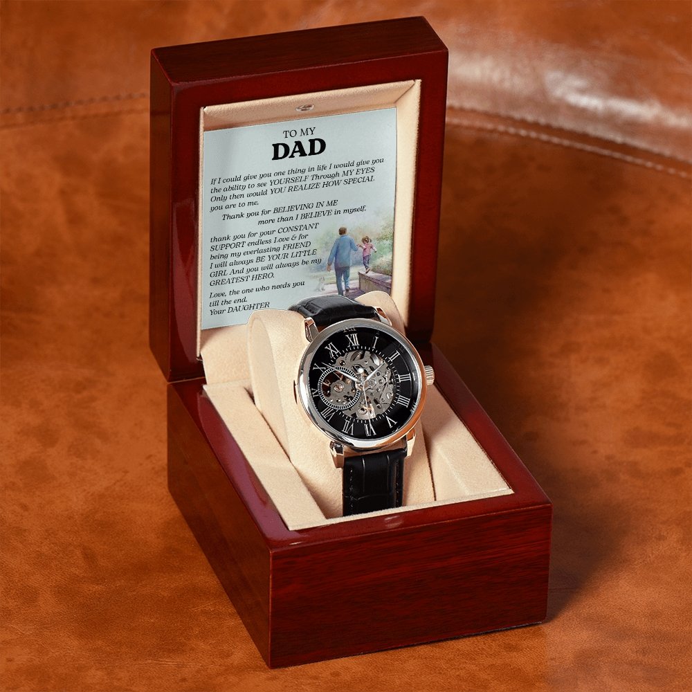 To My Dad Gift Watch | If I Could Give You One Thing | Father's Day Gift | Jewelry | PB24-WOOD, PROD-2242190, PT-4320, USER-43062, W30044 | TageUnlimited