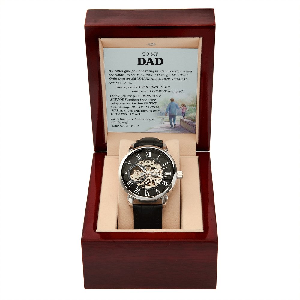 To My Dad Gift Watch | If I Could Give You One Thing | Father's Day Gift | Jewelry | PB24-WOOD, PROD-2242190, PT-4320, USER-43062, W30044 | TageUnlimited