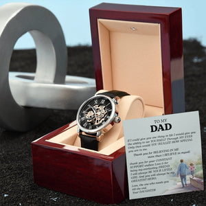 To My Dad Gift Watch | If I Could Give You One Thing | Father's Day Gift | Jewelry | PB24-WOOD, PROD-2242190, PT-4320, USER-43062, W30044 | TageUnlimited
