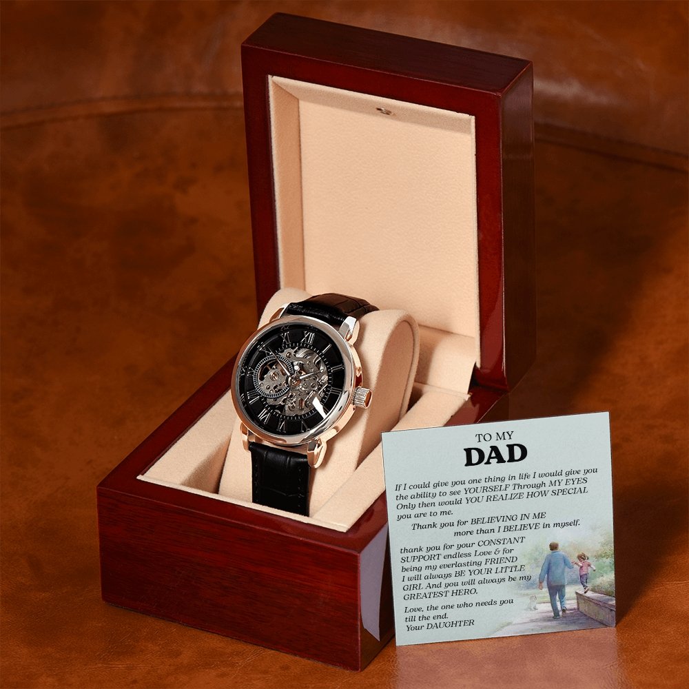 To My Dad Gift Watch | If I Could Give You One Thing | Father's Day Gift | Jewelry | PB24-WOOD, PROD-2242190, PT-4320, USER-43062, W30044 | TageUnlimited