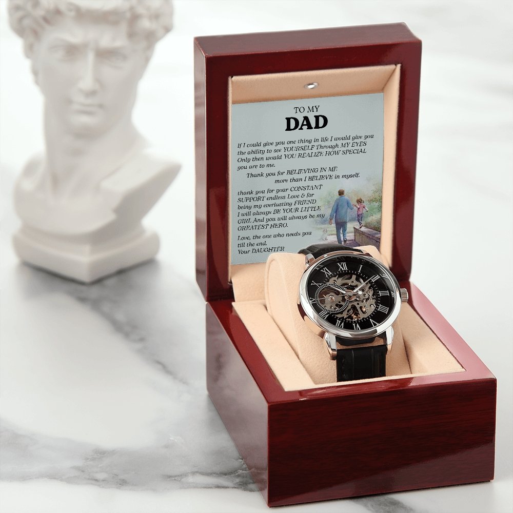 To My Dad Gift Watch | If I Could Give You One Thing | Father's Day Gift | Jewelry | PB24-WOOD, PROD-2242190, PT-4320, USER-43062, W30044 | TageUnlimited