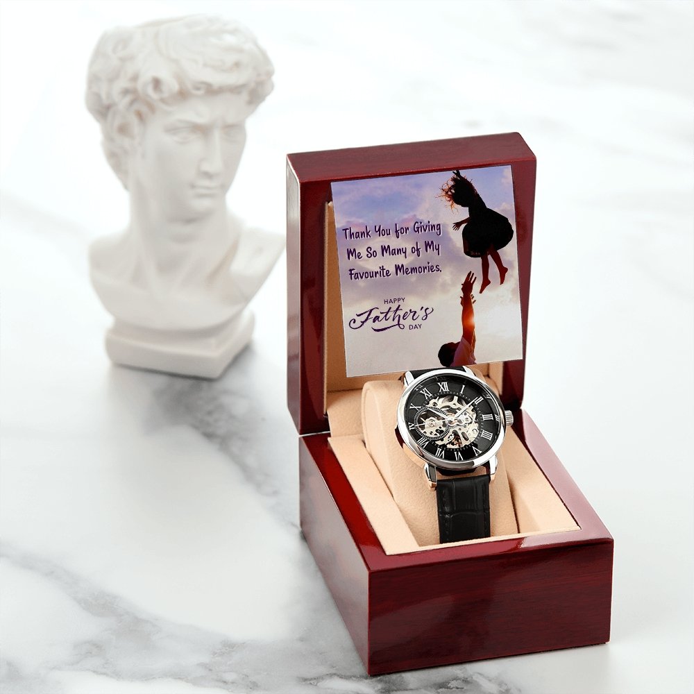To My Dad Gift Watch | Thank You For Giving Me So Many Memories | Father's Day Gift | Jewelry | PB24-WOOD, PROD-2245500, PT-4320, USER-43062, W30044 | TageUnlimited
