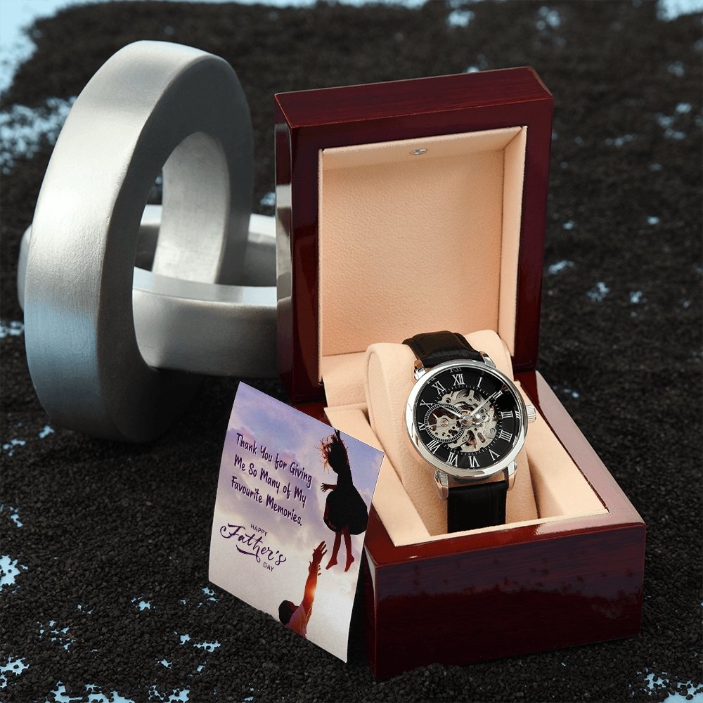 To My Dad Gift Watch | Thank You For Giving Me So Many Memories | Father's Day Gift | Jewelry | PB24-WOOD, PROD-2245500, PT-4320, USER-43062, W30044 | TageUnlimited