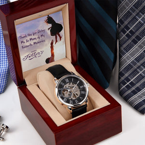 To My Dad Gift Watch | Thank You For Giving Me So Many Memories | Father's Day Gift | Jewelry | PB24-WOOD, PROD-2245500, PT-4320, USER-43062, W30044 | TageUnlimited