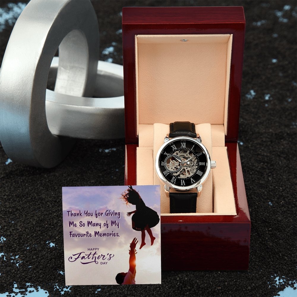 To My Dad Gift Watch | Thank You For Giving Me So Many Memories | Father's Day Gift | Jewelry | PB24-WOOD, PROD-2245500, PT-4320, USER-43062, W30044 | TageUnlimited