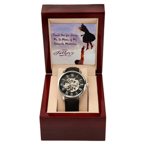 To My Dad Gift Watch | Thank You For Giving Me So Many Memories | Father's Day Gift | Jewelry | PB24-WOOD, PROD-2245500, PT-4320, USER-43062, W30044 | TageUnlimited