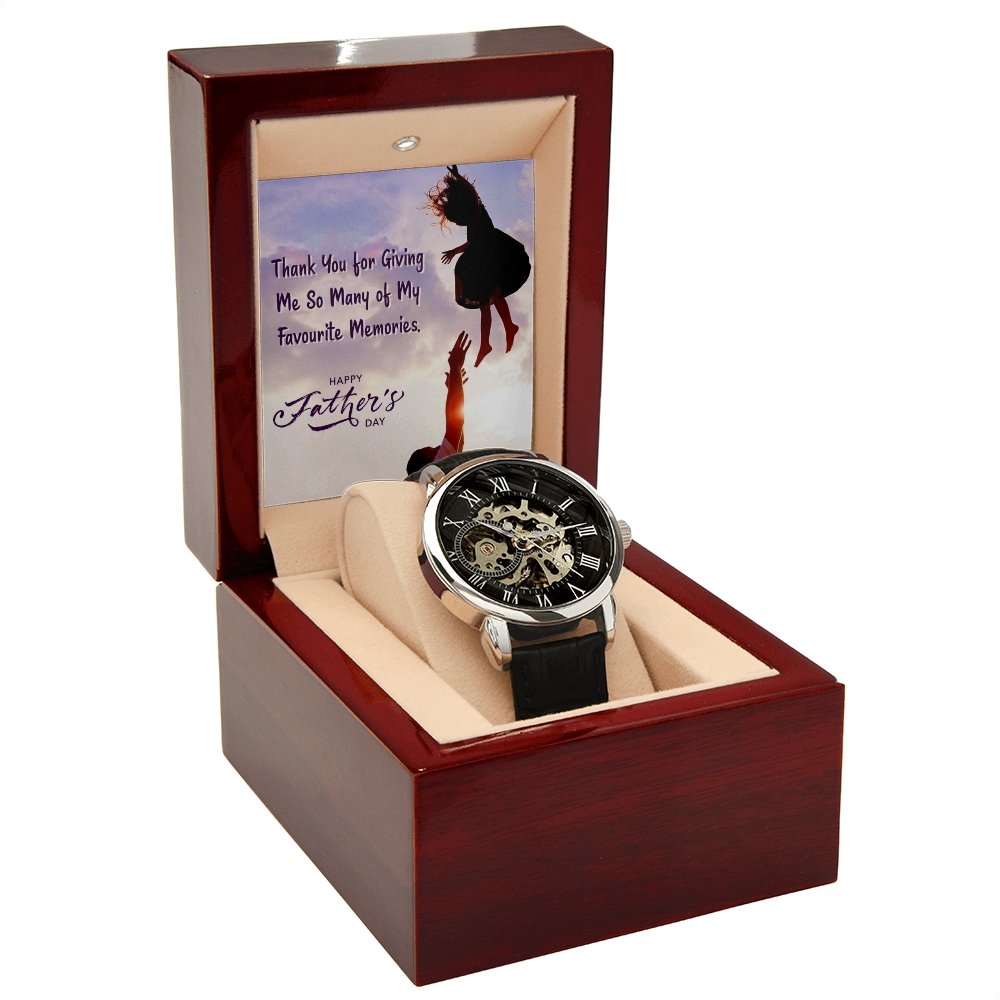 To My Dad Gift Watch | Thank You For Giving Me So Many Memories | Father's Day Gift | Jewelry | PB24-WOOD, PROD-2245500, PT-4320, USER-43062, W30044 | TageUnlimited