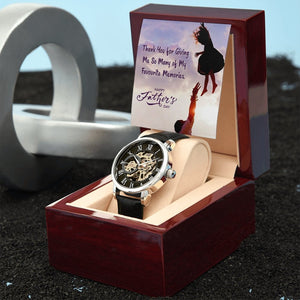 To My Dad Gift Watch | Thank You For Giving Me So Many Memories | Father's Day Gift | Jewelry | PB24-WOOD, PROD-2245500, PT-4320, USER-43062, W30044 | TageUnlimited