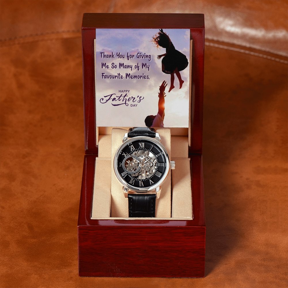 To My Dad Gift Watch | Thank You For Giving Me So Many Memories | Father's Day Gift | Jewelry | PB24-WOOD, PROD-2245500, PT-4320, USER-43062, W30044 | TageUnlimited