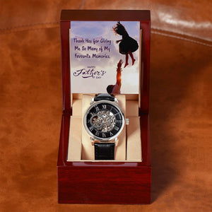 To My Dad Gift Watch | Thank You For Giving Me So Many Memories | Father's Day Gift | Jewelry | PB24-WOOD, PROD-2245500, PT-4320, USER-43062, W30044 | TageUnlimited