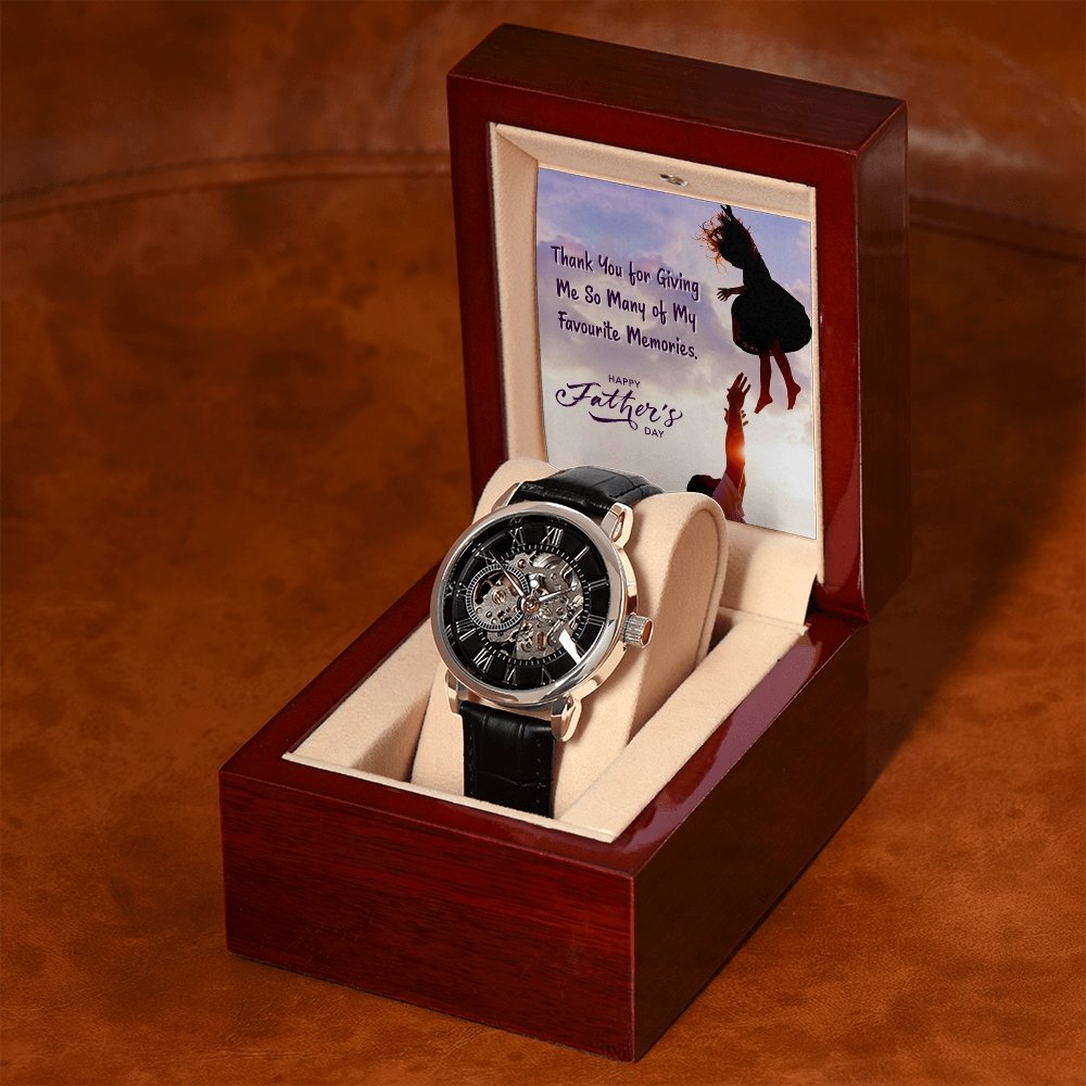 To My Dad Gift Watch | Thank You For Giving Me So Many Memories | Father's Day Gift | Jewelry | PB24-WOOD, PROD-2245500, PT-4320, USER-43062, W30044 | TageUnlimited