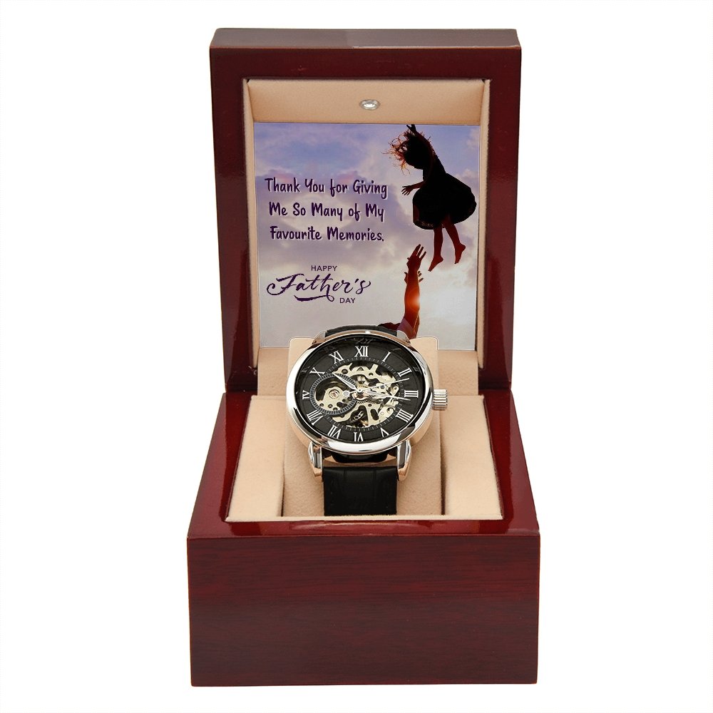 To My Dad Gift Watch | Thank You For Giving Me So Many Memories | Father's Day Gift | Jewelry | PB24-WOOD, PROD-2245500, PT-4320, USER-43062, W30044 | TageUnlimited