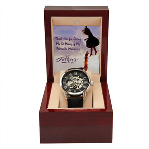 To My Dad Gift Watch | Thank You For Giving Me So Many Memories | Father's Day Gift | Jewelry | PB24-WOOD, PROD-2245500, PT-4320, USER-43062, W30044 | TageUnlimited