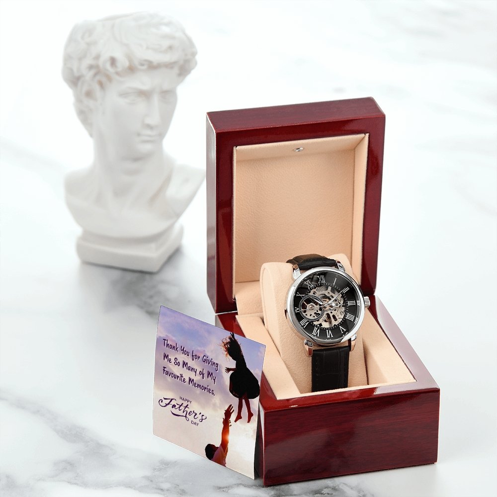 To My Dad Gift Watch | Thank You For Giving Me So Many Memories | Father's Day Gift | Jewelry | PB24-WOOD, PROD-2245500, PT-4320, USER-43062, W30044 | TageUnlimited