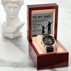 To My Dad Gift Watch | You Will Always Be The Man | Father's Day Gift | Jewelry | PB24-WOOD, PROD-2221969, PT-4320, USER-43062, W30044 | TageUnlimited