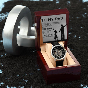 To My Dad Gift Watch | You Will Always Be The Man | Father's Day Gift | Jewelry | PB24-WOOD, PROD-2221969, PT-4320, USER-43062, W30044 | TageUnlimited