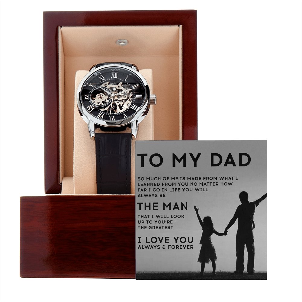 To My Dad Gift Watch | You Will Always Be The Man | Father's Day Gift | Jewelry | PB24-WOOD, PROD-2221969, PT-4320, USER-43062, W30044 | TageUnlimited