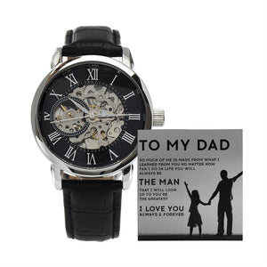 To My Dad Gift Watch | You Will Always Be The Man | Father's Day Gift | Jewelry | PB24-WOOD, PROD-2221969, PT-4320, USER-43062, W30044 | TageUnlimited