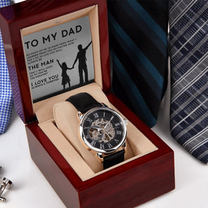 To My Dad Gift Watch | You Will Always Be The Man | Father's Day Gift | Jewelry | PB24-WOOD, PROD-2221969, PT-4320, USER-43062, W30044 | TageUnlimited