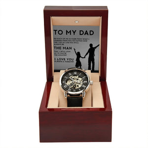 To My Dad Gift Watch | You Will Always Be The Man | Father's Day Gift | Jewelry | PB24-WOOD, PROD-2221969, PT-4320, USER-43062, W30044 | TageUnlimited