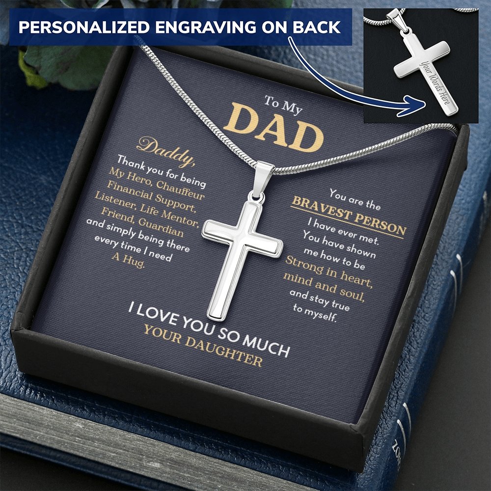 To My Dad | Thank You For Being My Hero | Jewelry | A1013T, E070T, lx-E070, PB23-WOOD, PROD-2166847, PT-1329, TNM-1, USER-43062 | TageUnlimited